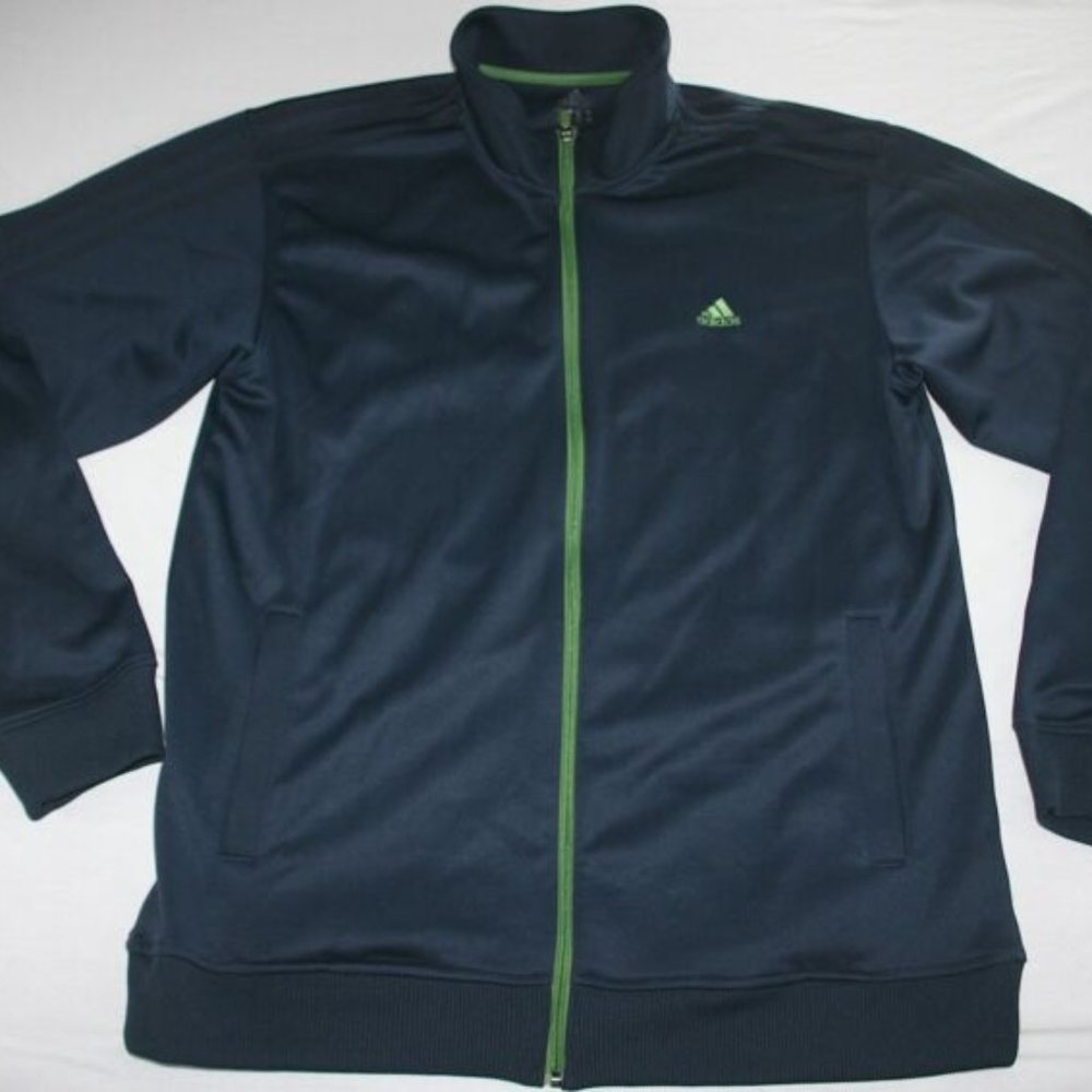 Adidas Climalite Sweat Jacket Men XL Blue Clima365